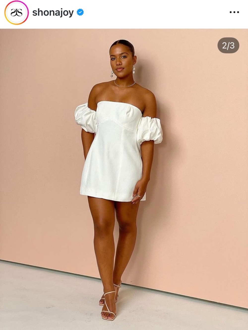 Shona Joy La Lune Otto Puff Dress